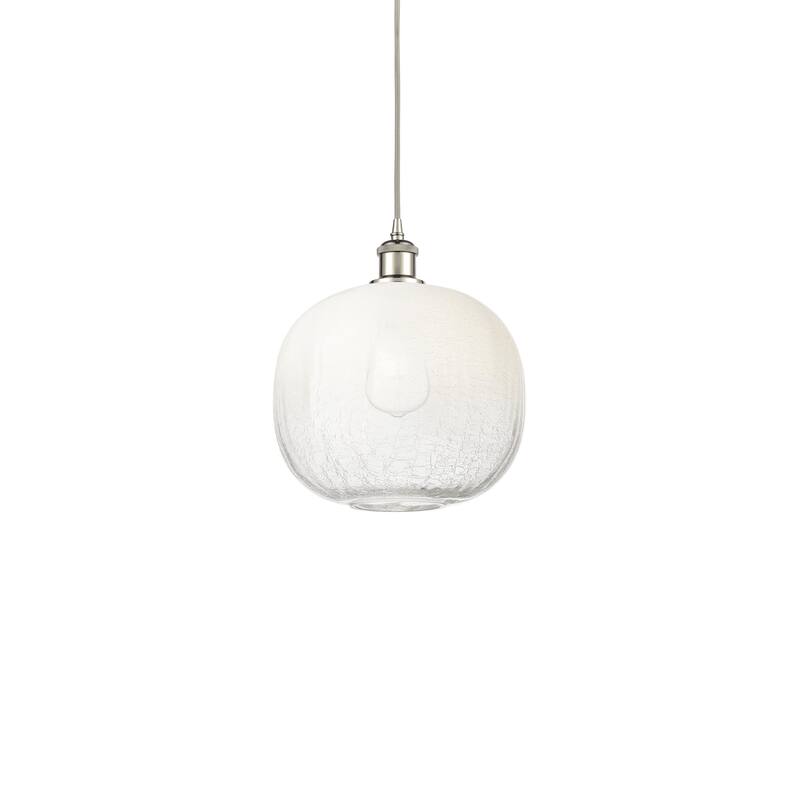 Innovations Lighting 516-1P-12-11 Brookhaven Sphere Pendant Brookhaven - Polished Nickel / Opal