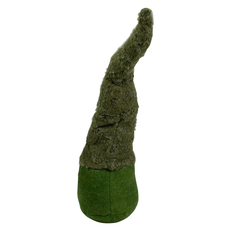 21" Green Standing Gnome Christmas Figure with Bendable Hat