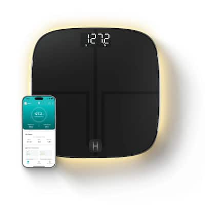 Homedics Luxe Smart Glo™ Bluetooth Body Composition Scale with Ambient Illumination - Black