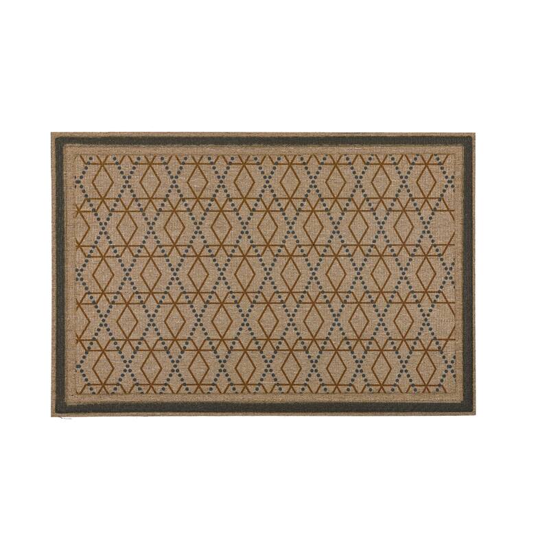 Mohawk Home Geo Groove Straw Grey 2' X 3' Door Mat - 2' x 3' - Straw Grey
