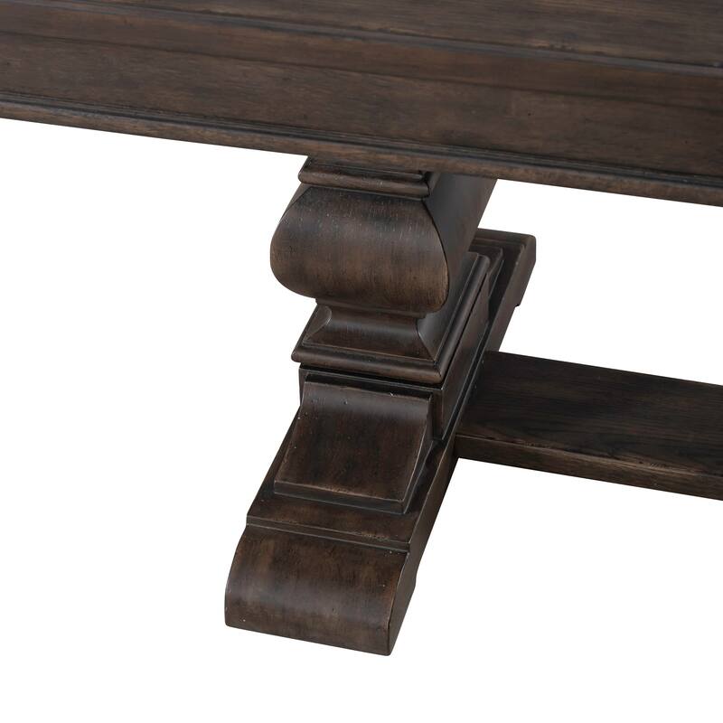 Paradise Valley 7 Piece Trestle Table Set with 6 Chairs Alternate
