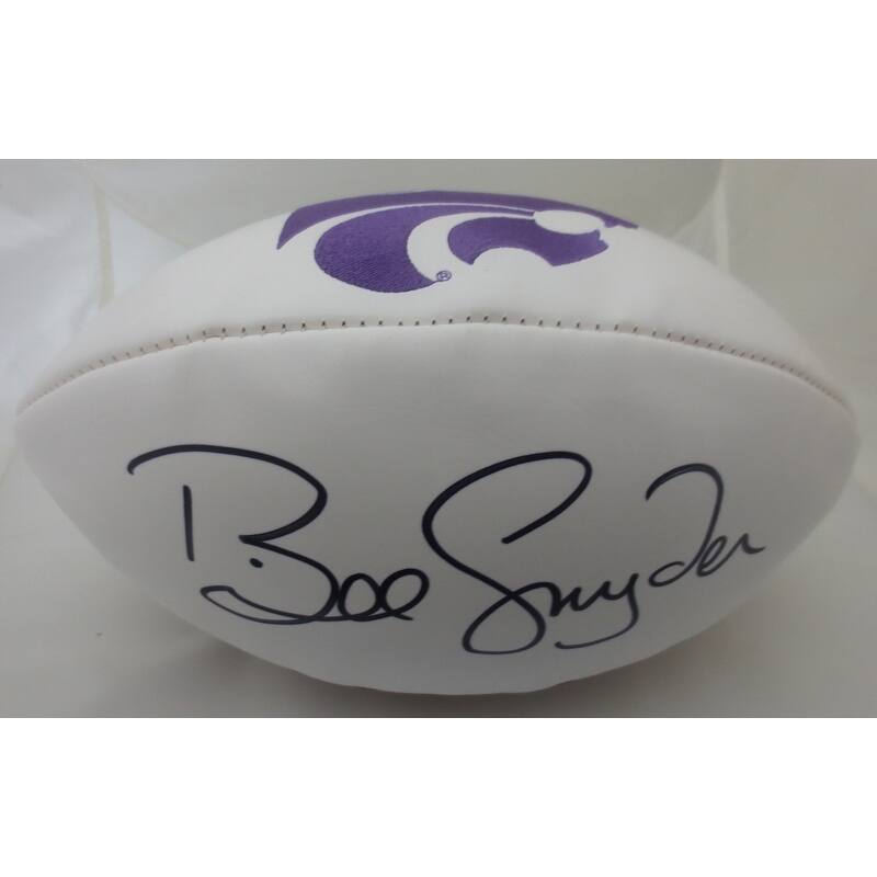 Bill Snyder Autographed Kansas State KSU Signed Football PSA DNA COA - 8'6" x 11'6"