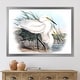 preview thumbnail 7 of 8, Designart 'Vintage Bird Life I' Traditional Framed Art Print 20 In. Wide x 12 In. High - Silver