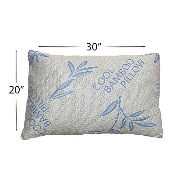Royale Majestic Bed Queen Bamboo Pillow - Set of 2 - Bed Bath