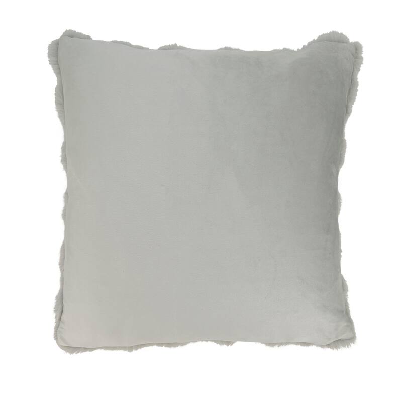 Plush Faux Fur Throw Pillow - Ultra-Soft Textured Accent for Sofa, Bed & Cozy Layered Styling