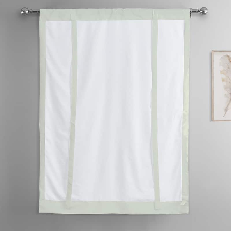 Exclusive Fabrics Faux Silk Taffeta Tie-Up Window Shade (1 Panel)