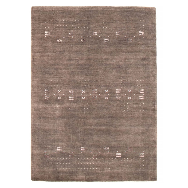 Kashkuli Gabbeh Grey Rug 4'7" x 6'6" - 4'7 x 6'6 - Grey - 4'7 x 6'6