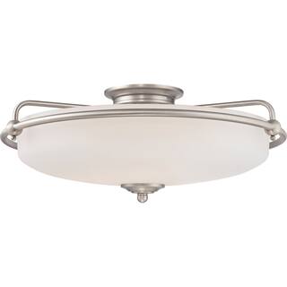 Griffin 4-Light Flush Mount in Antique Nickel
