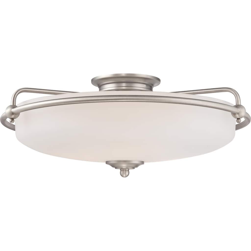 Griffin 4-Light Flush Mount in Antique Nickel