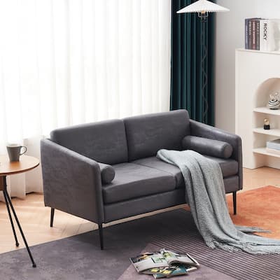 Foil Fabric Surrounding Chair Indoor Loveseat Sofa with Pillow