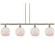 Option Antique Brass / White Glass with White Rope
