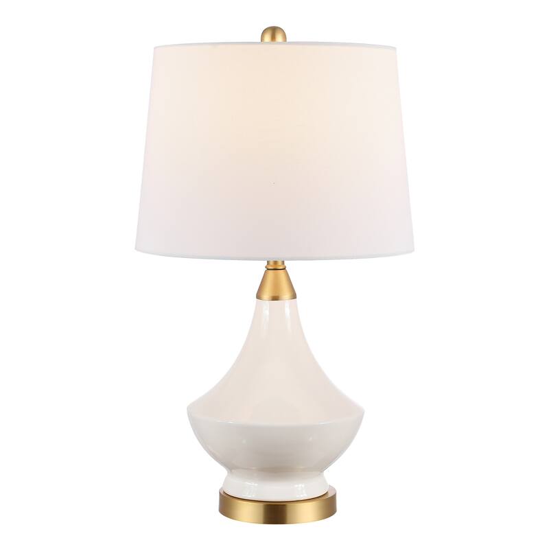 SAFAVIEH Lighting Makvala 25-inch Glass LED Table Lamp (Set of 2) - 14" W x 14" L x 24.5" H - 14Wx14Dx25H