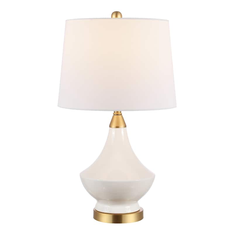 SAFAVIEH Lighting Marlowe 25-inch Glass LED Table Lamp (Set of 2) - 14" W x 14" L x 24.5" H