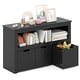 preview thumbnail 21 of 30, 3-Drawer Storage Cabinet with Slide-Out Drawers and Wheels for Multi-Functional Home Organizer - 40" x 13" x 24.5" (L x W x H)