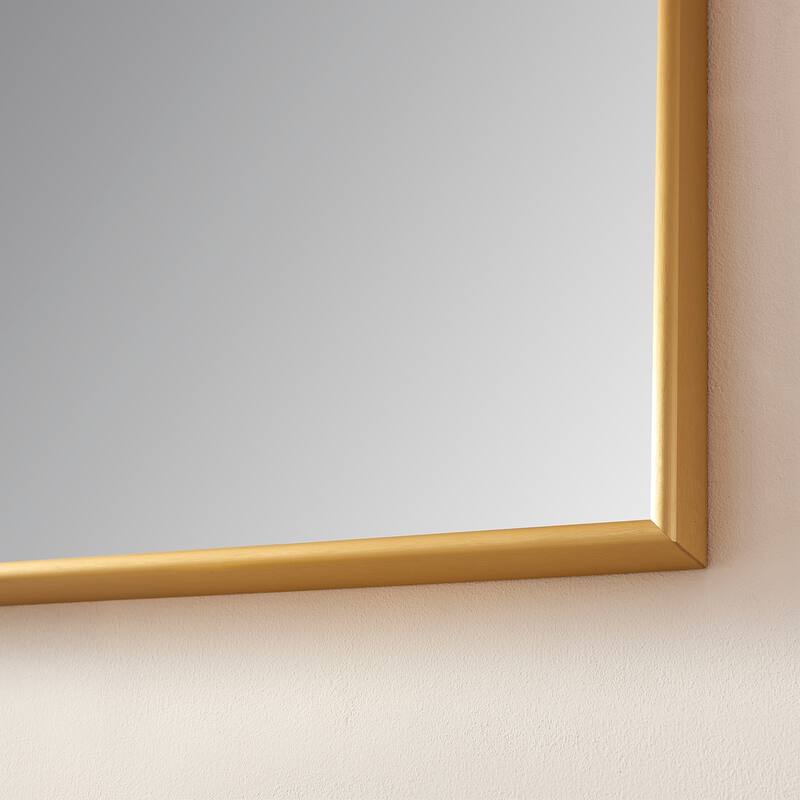 Viella 24" Bathroom Vanity Aluminum Framed Wall Mirror in Gold