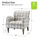 preview thumbnail 29 of 43, HULALA HOME Mandan 29.5" Wide Farmhouse Accent Armchair with Solid Wood Legs