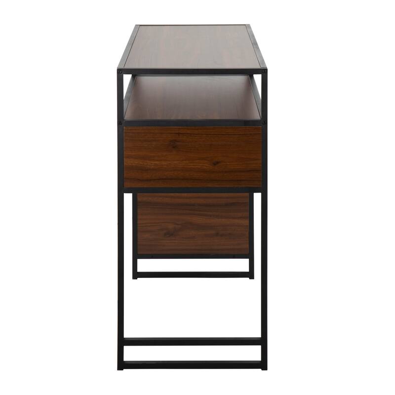 The Gray Barn Display Farmhouse Bar Height Table with Storage Space