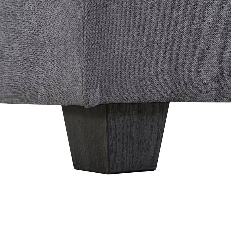 U-Shape Modular Sectional Sofa, Convertible Sectional Sofa Bed, Upholstered Sofa with Reversible Chaise & Ottoman