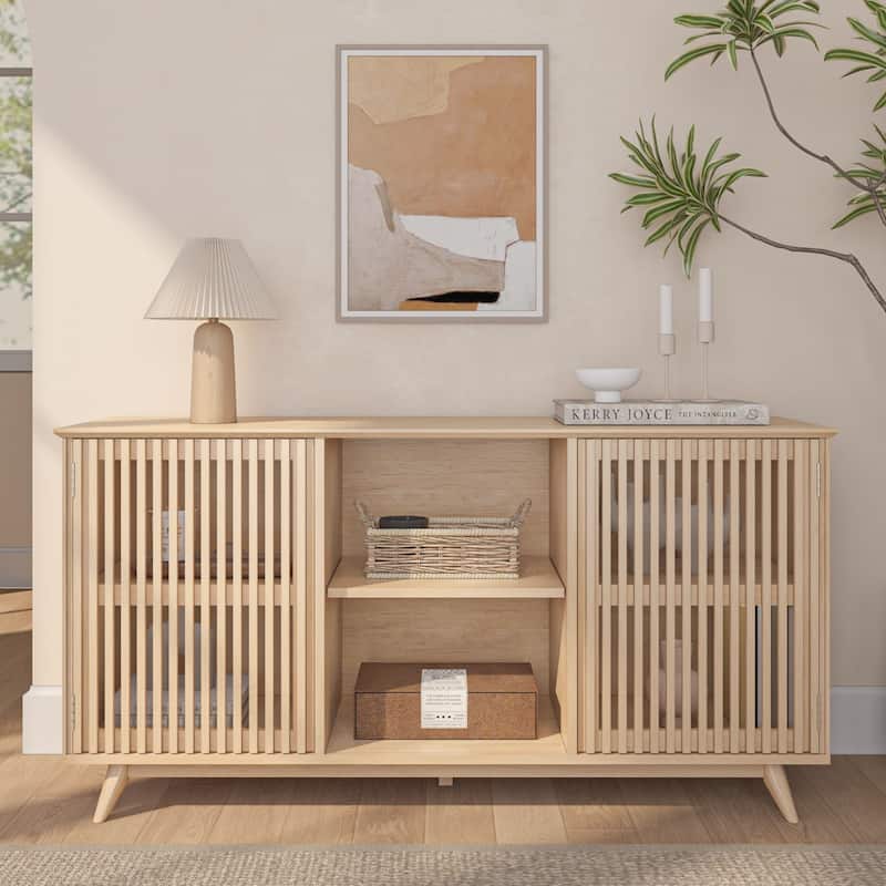 Plank and Beam Mid-Century Modern 2-Door Sideboard/TV Stand