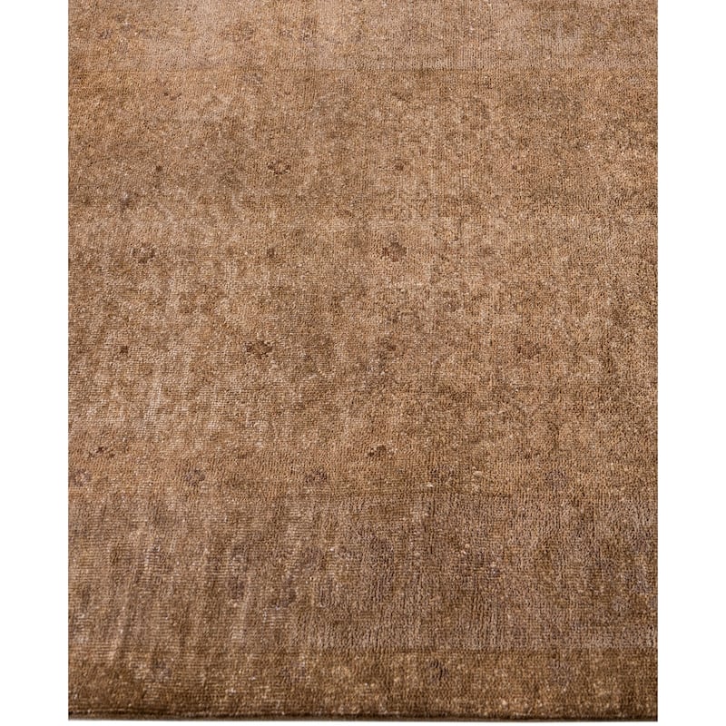 Overdyed One-of-a-Kind Hand-Knotted Runner Rug - Beige - 2' 8" x 21' 4"