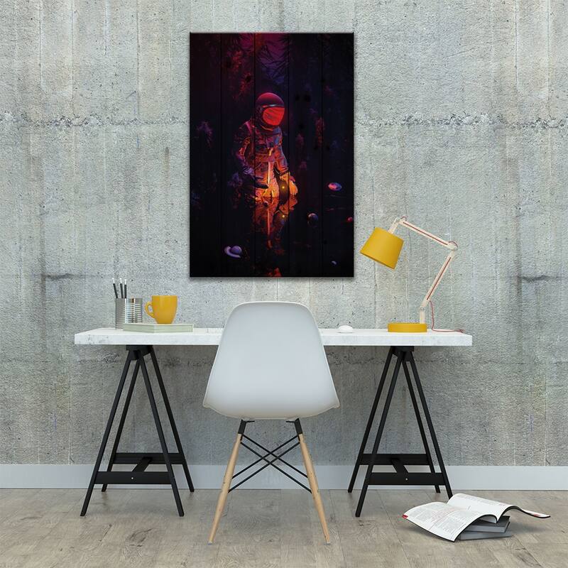 Stellar Spot Print On Wood by Nicebleed - Multi-Color
