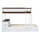 preview thumbnail 17 of 52, Bunk Bed with Twin Trundle, Desk, 3 Drawers, USB Outlets and Safety Guardrails