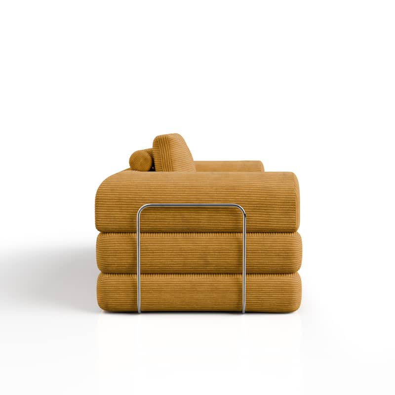 247 Shop At Home Sorai Modern Chenille Foam Modular Sofa with Pillows