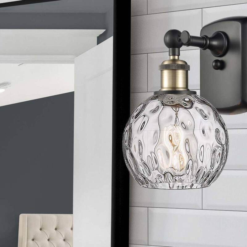 Innovations Lighting Athens Water Glass 1 Light 6" Sconce
