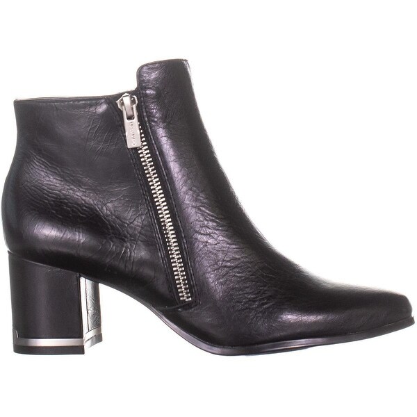calvin klein black ankle boots