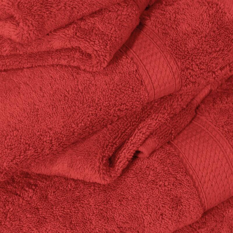 Blue Nile Mills Luxury 6-Piece Egyptian Cotton Towel Set, Thick Absorbent Bathroom Towels