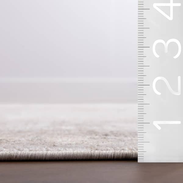 dimension image slide 0 of 2, Nuloom Koami Medallion Fringe Area Rug