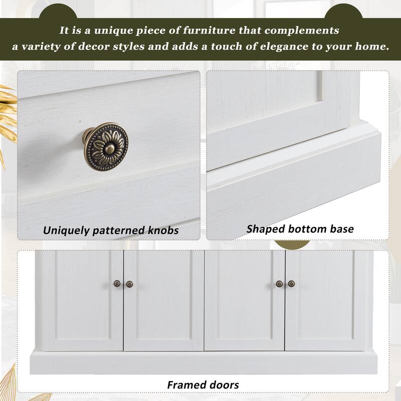 Kitchen Sideboard Storage Buffet Cabinet with 2 Drawers