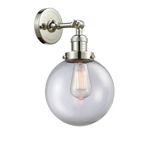 Innovations Lighting Beacon Single Light 14" Tall Bathroom Sconce with