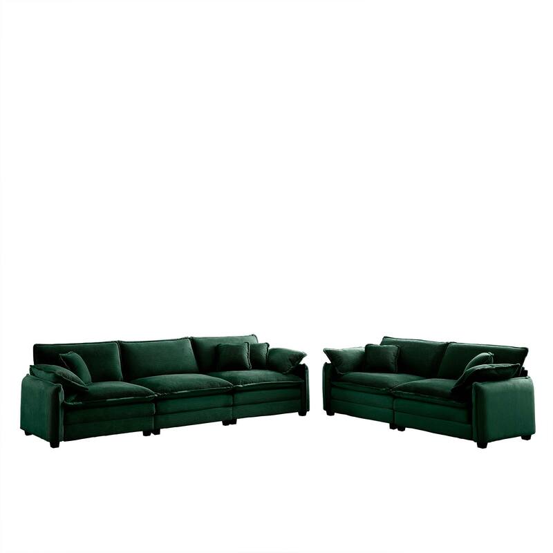 3+2 Seater Flexible Combinations Sofa Set with Pillows
