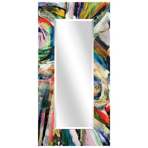 Rectangular Beveled Wall Mirror, Leaner,Large Mirror, Bathroom Mirror,Cheval Mirror,Ready to Hang - Clear