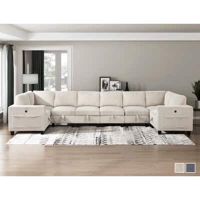 Kenlis 8-Piece Modular Sectional Sofa with Storage