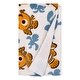 preview thumbnail 1 of 2, Disney Finding Nemo Orange, Teal, and White Sea Turtles Super Soft Sherpa Baby Blanket