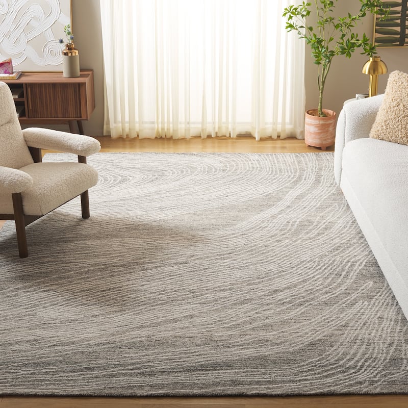 SAFAVIEH Handmade Abstract Petrea Modern Wool Rug - 11' x 15' - Rectangle