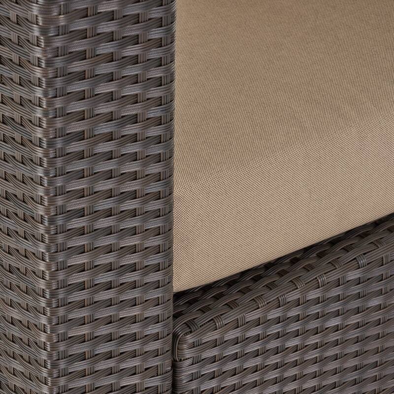 Puerta Outdoor Wicker Swivel Club Chair by Christopher Knight Home