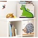 preview thumbnail 8 of 6, 3 Sprouts Kids Childrens Foldable Felt Dragon Storage Cube Bin Box (2 Pack)