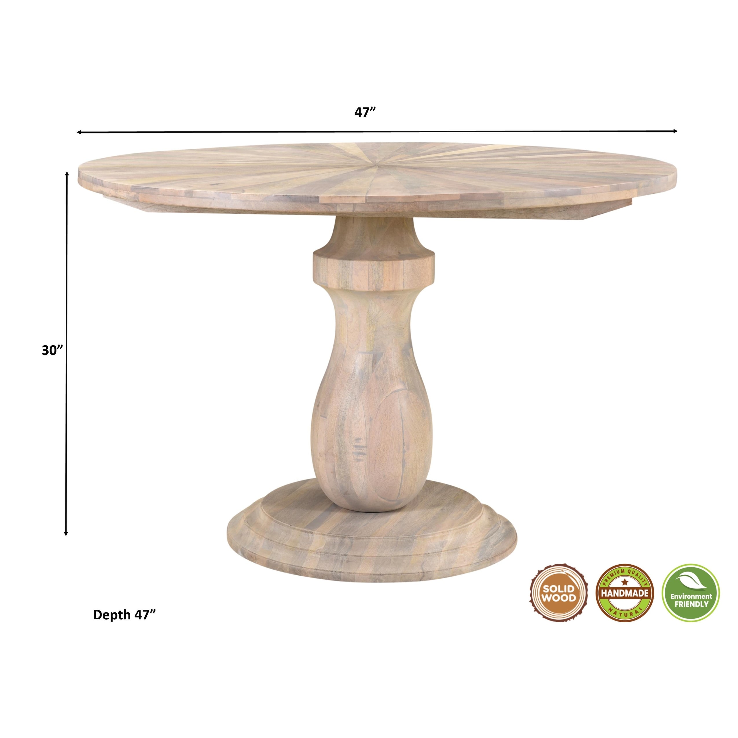 Maliyah pedestal online dining table