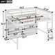 preview thumbnail 6 of 12, Full Size Loft Bed with Open Storage Shelves and Built-in Ladder