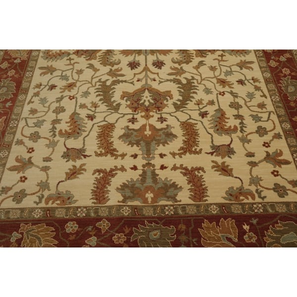 Shop 8x10 Machine Made Persian 100 Wool Traditional Oriental Area Rug Ivory Rust Color 07 11 X 11 00 On Sale Overstock 31306213