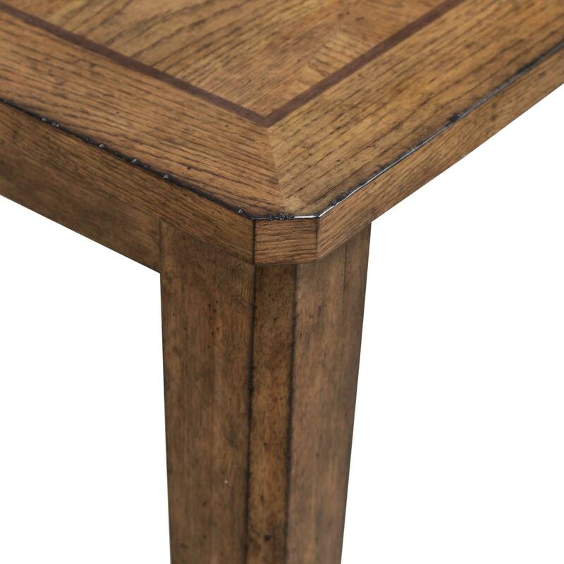 Liberty Furniture Carolina Park Console Table, Optional 2 Upholstered Stools