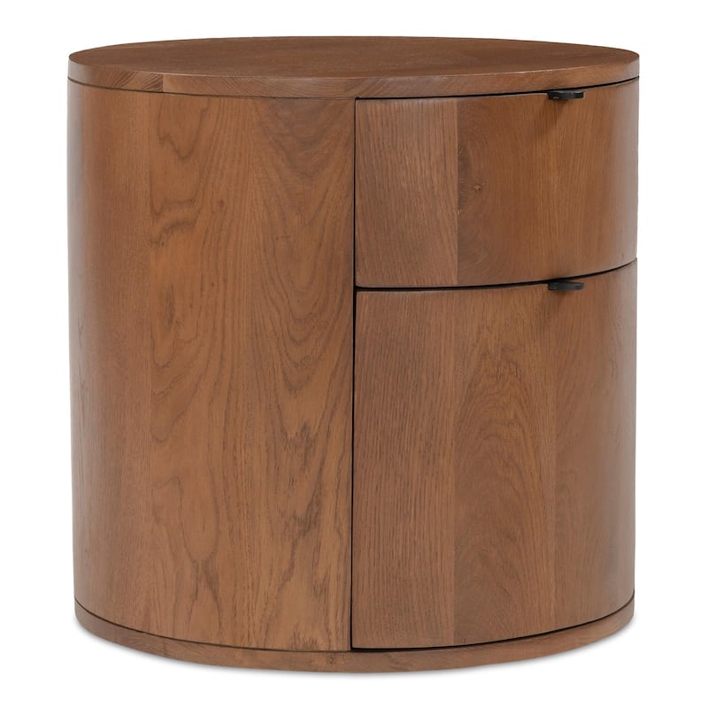 NADAA STUDIOS Yasmin, Wooden Nightstand With Two Drawer