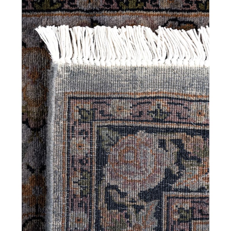 Overdyed One-of-a-Kind Hand-Knotted Area Rug - Gray - 2' 7" x 13' 5"