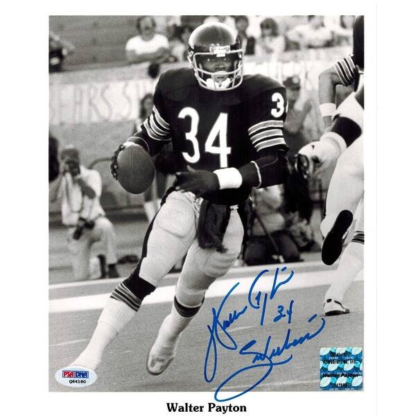Shop Walter Payton Bears Action Bw 8x10 Photo Wsweetness