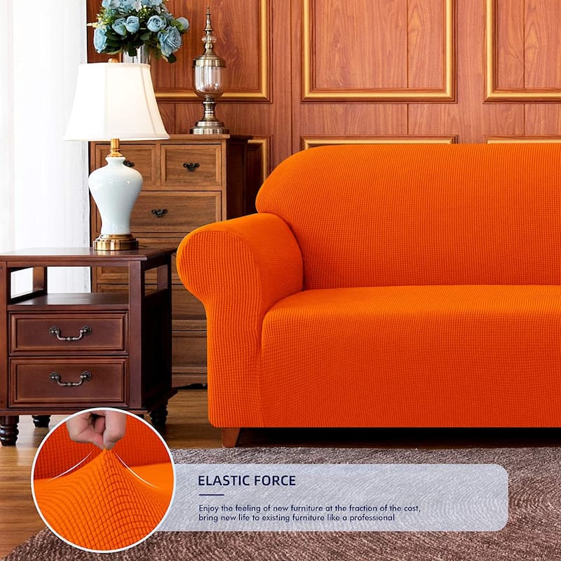 Subrtex 1-Piece Sofa Cover Stretch Soft Couch Loveseat Slipcover
