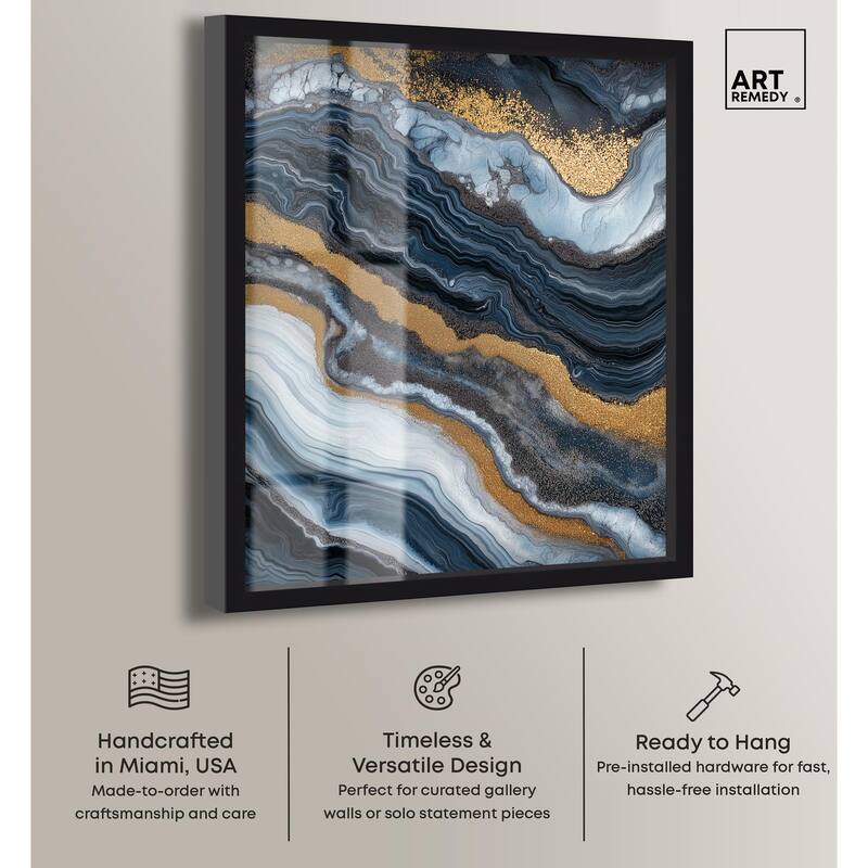 Acrylic Flow I Shadowbox by Art Remedy