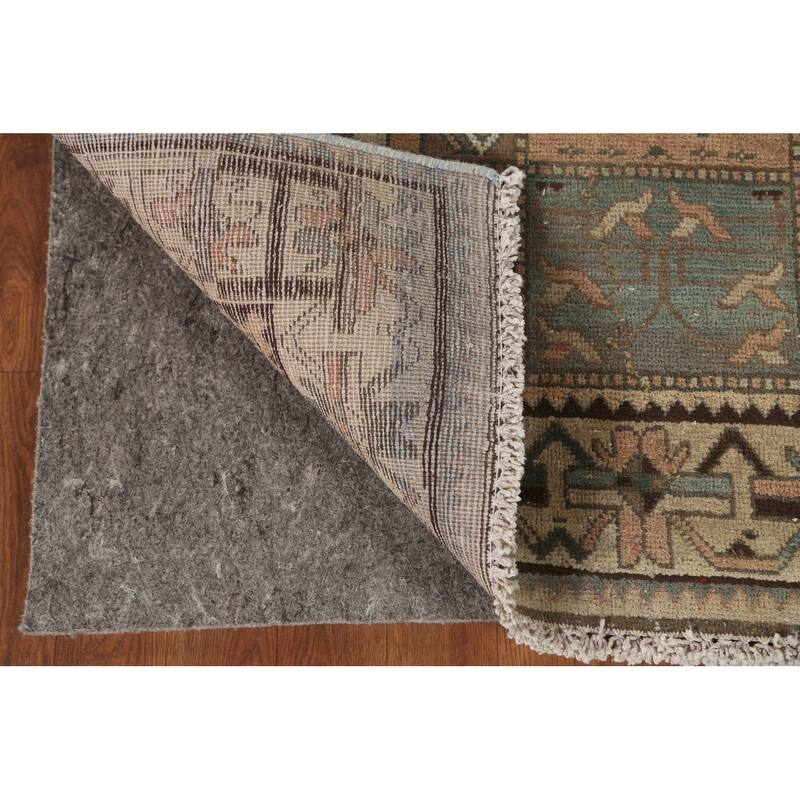 Garden Design Bakhtiari Persian Vintage Rug Hand-Knotted Wool Carpet - 4'10" x 9'2"